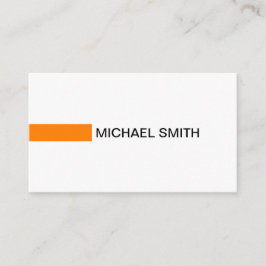 オレンジモダンプロフェッショナル（白） 名刺