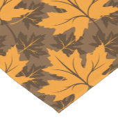 オレンジモダン色と茶色の秋のカ離れエデル型 ショートテーブルランナー (コーナー)