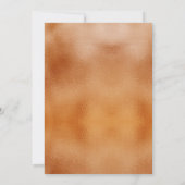 オレンジモダン色のメタリックメリークリスマスフォト シーズンカード (裏面)