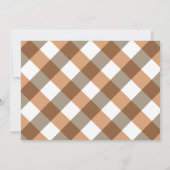 オレンジモダン色の友情と感謝祭ディナー 招待状 (裏面)