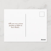 オレンジモダン色の父と息子 | Happy Father's Day ポストカード (裏面)