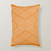 オレンジモダン色の色のパターン アクセントクッション (正面(垂直))