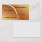 オレンジモダン色の黄色のグラフィック 名刺 (正面/裏面)