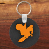 オレンジモトクロス キーホルダー (正面)