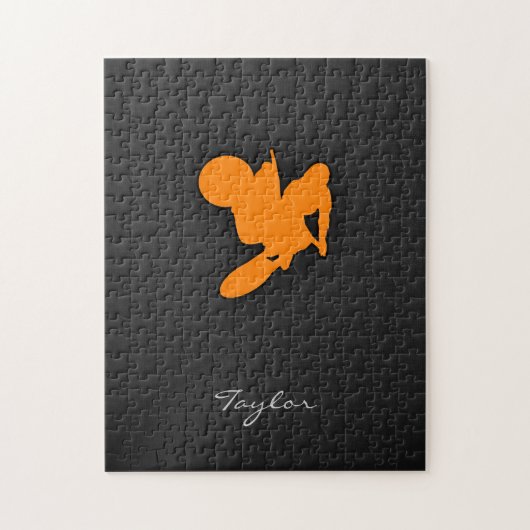 オレンジモトクロス ジグソーパズル (縦)