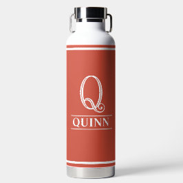 オレンジモノグラムの色 ウォーターボトル