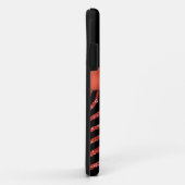 オレンジモノグラム黒いグリッターのシマウマのiPhone 5の箱 Case-Mate iPhoneケース (裏面/右)