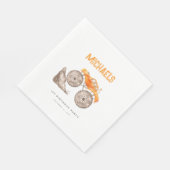 オレンジモンスタートラック誕生日 スタンダードランチョンナプキン (角)