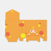 オレンジモンスター顔ギフトボックス フェイバーボックス (折り畳みなし)