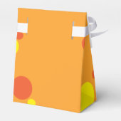 オレンジモンスター顔ギフトボックス フェイバーボックス (裏面サイド)