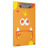 オレンジモンスター顔クリップボード クリップボード (右)