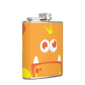 オレンジモンスター顔フラスコ フラスク (右)