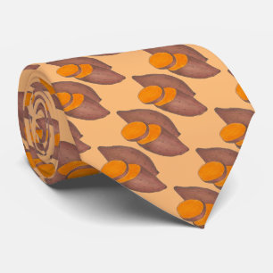 オレンジヤム焼いたサツマイモグルメ ネクタイ