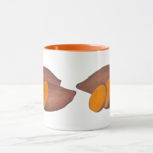 オレンジヤム焼いたサツマイモ料理グルメシェフ マグカップ (中央)