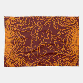 オレンジヤーンキッチンタオル キッチンタオル