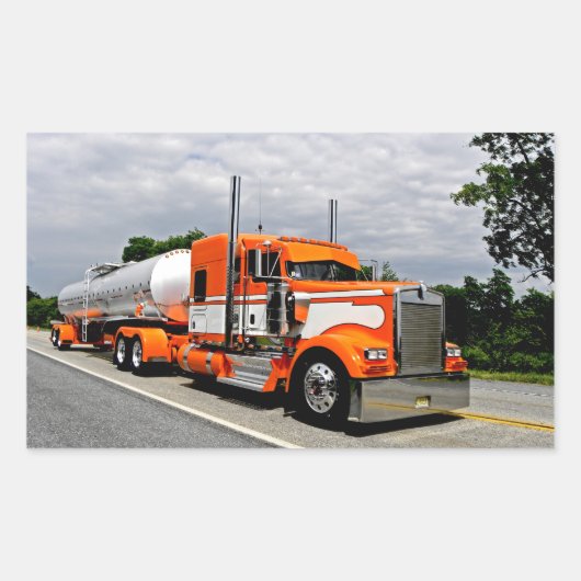 オレンジヤ嫉妬ステッカー 長方形シール (正面)