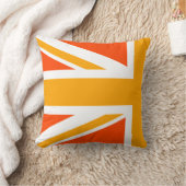 オレンジユニオンジャックハーフ クッション (ブランケット)