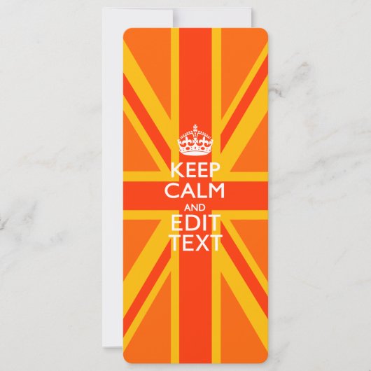 オレンジユニオンジャックブリティッシュ国旗のスワッグ (正面)