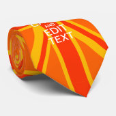オレンジユニオンジャックブリティッシュ国旗のスワッグ ネクタイ (ロール)