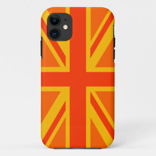 オレンジユニオンジャック英国国旗の装飾 iPhone 11 ケース