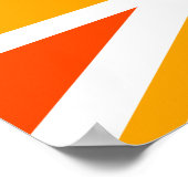 オレンジユニオンジャック ポスター (角)