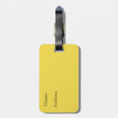 オレンジユニコーンの荷札 ラゲッジタグ (裏面縦)