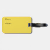 オレンジユニコーンの荷札 ラゲッジタグ (裏面横)