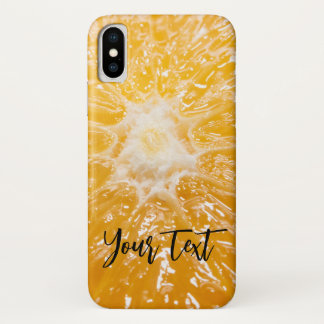 オレンジユニセックス黄 iPhone X ケース