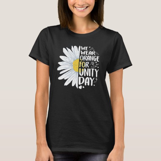 オレンジユニティデイデイジーWe衣服オレンジFor Unity Da Tシャツ (正面)