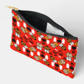 オレンジユニーク新生児ギフト アクセサリーポーチ (見開き)