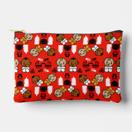 オレンジユニーク新生児ギフト アクセサリーポーチ