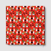 オレンジユニーク新生児ギフト ゲストブック (裏面)