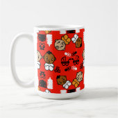 オレンジユニーク新生児ギフト コーヒーマグカップ (左)