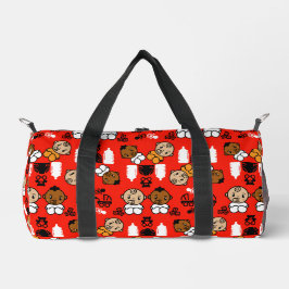 オレンジユニーク新生児ギフト ダッフルバッグ