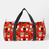 オレンジユニーク新生児ギフト ダッフルバッグ (裏面)