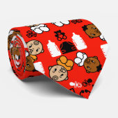 オレンジユニーク新生児ギフト ネクタイ (ロール)