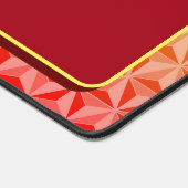 オレンジユニーク色のクールレトロ デスクマット (コーナー)