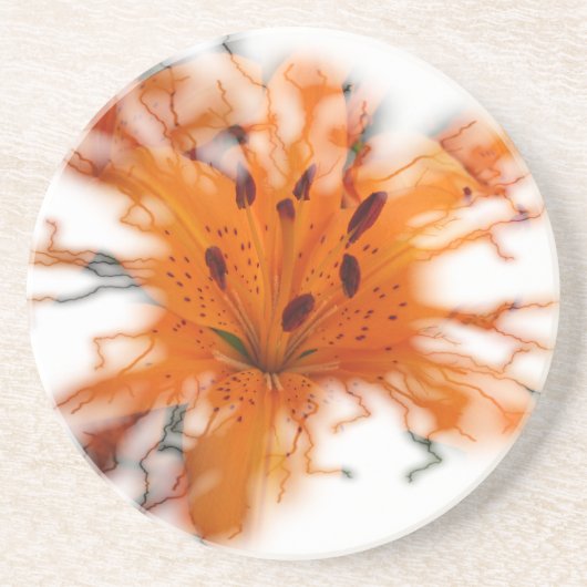 オレンジユリのコースター コースター (正面)