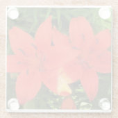 オレンジユリ ガラスコースター (裏面)