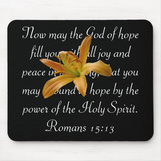 オレンジユリ マウスパッド (正面)