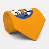 オレンジライオンサッカーヒーロー ネクタイ (ロール)
