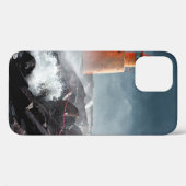 オレンジライトハウスオンロック Case-Mate iPhoneケース (裏面 (横))