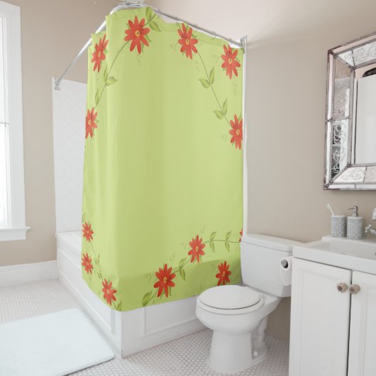 オレンジライムカーテン シャワーカーテン (インサイチュ)