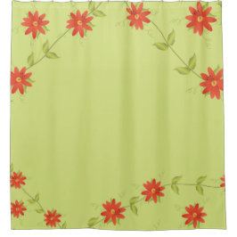 オレンジライムカーテン シャワーカーテン