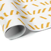 オレンジラインスケッチパターン ラッピングペーパー (ロールコーナー)