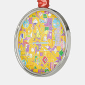 オレンジライン メタルオーナメント (左)