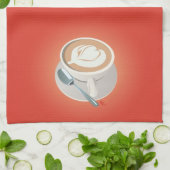 オレンジラテタオル キッチンタオル (折り畳み)