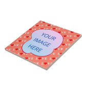 オレンジラブハート タイル (側面)