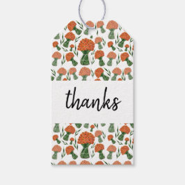 オレンジランヌカルス花水彩 ギフトタグ