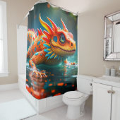 オレンジリザード シャワーカーテン (インサイチュ)